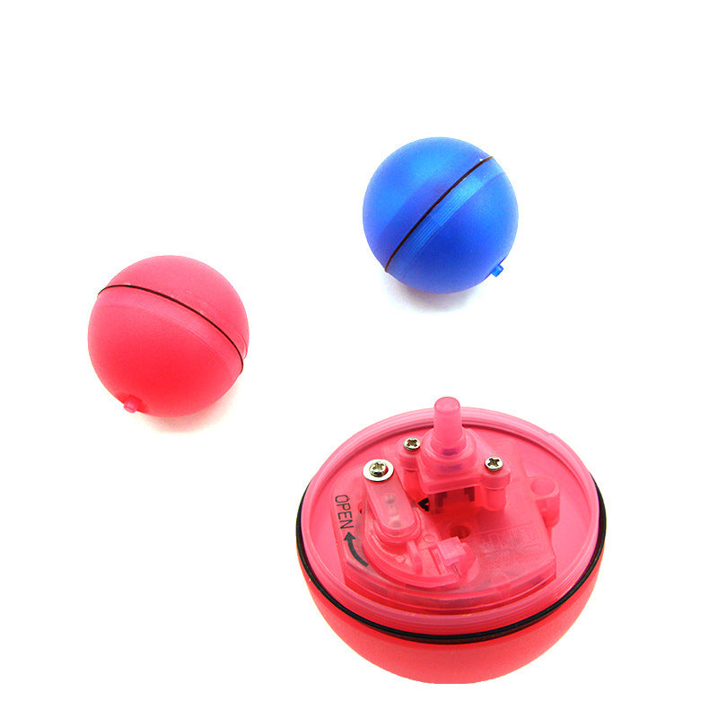 LED Interactive Rolling Cat Toy Ball with Lights, Feathers & USB Rechargeable Motion Play