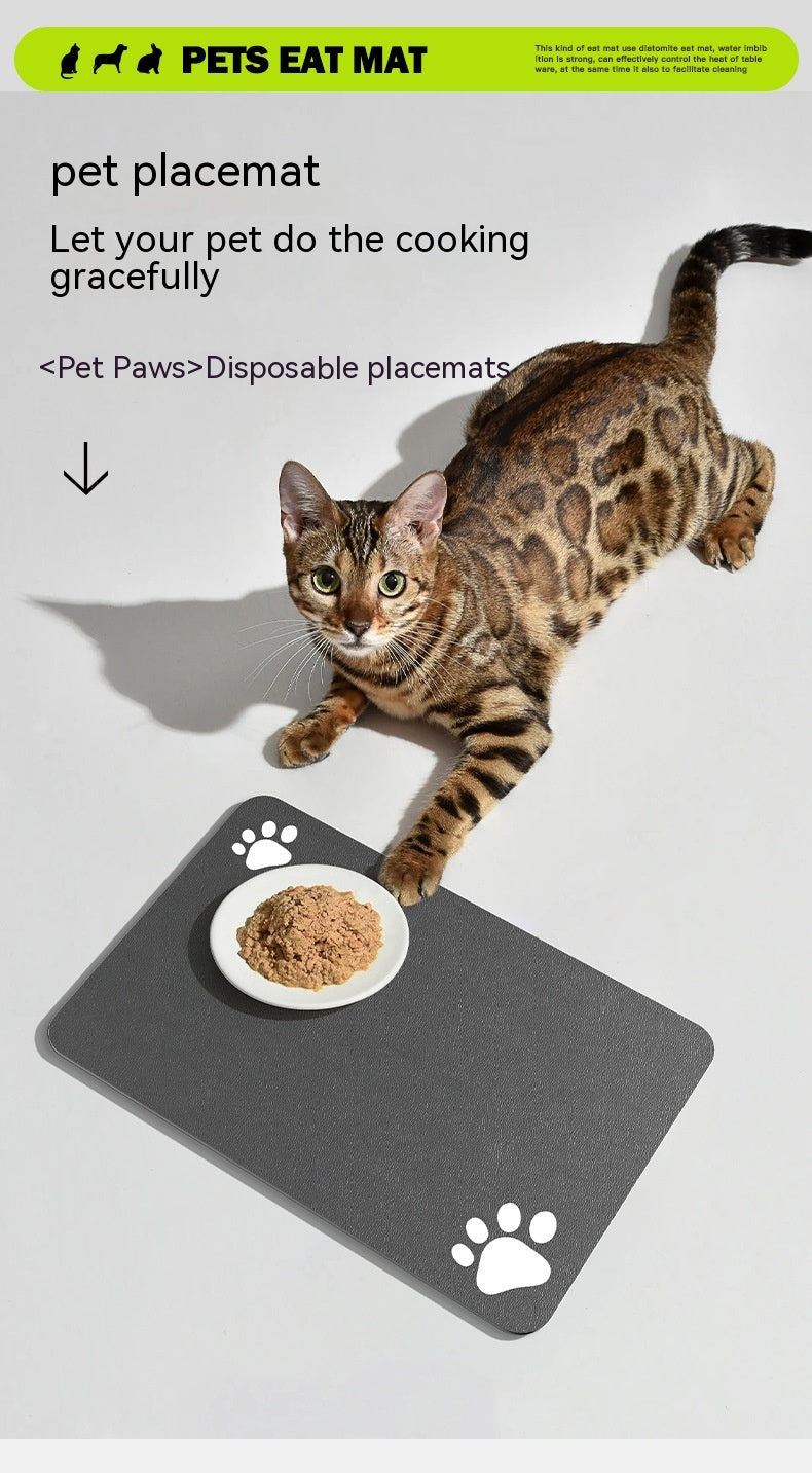 Pet Supplies Washable Dog & Cat Feeding Mat – Quick-Drying, Absorbent