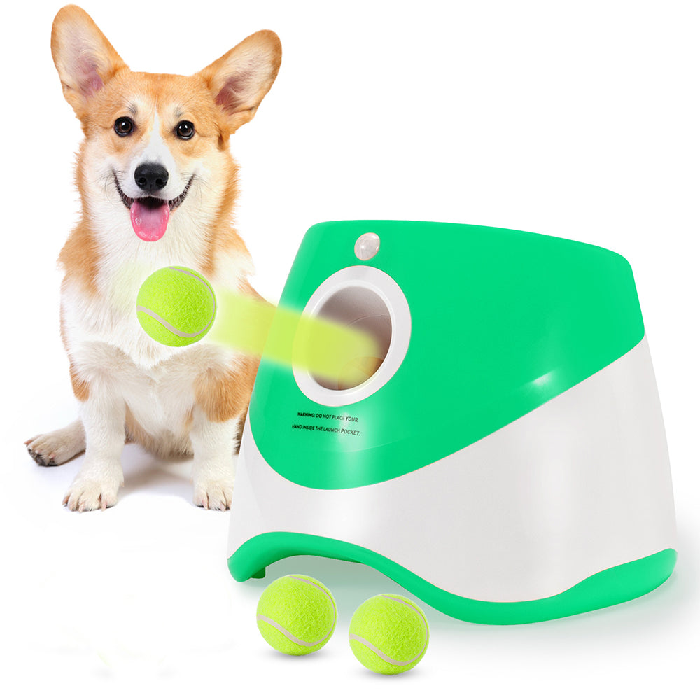 Automatic Dog Ball Launcher for Fetch Play – Adjustable Distance Pet Toy