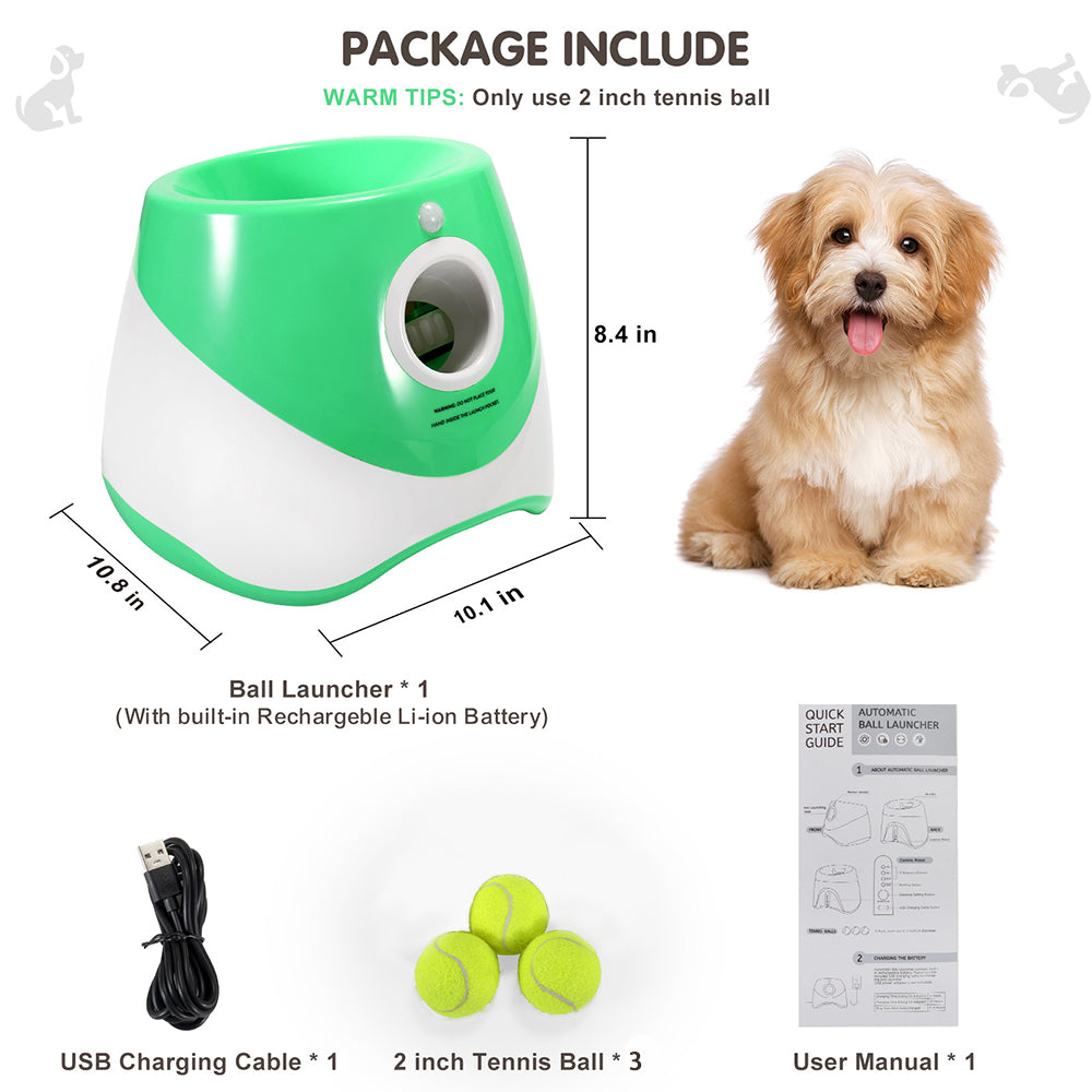 Automatic Dog Ball Launcher for Fetch Play – Adjustable Distance Pet Toy