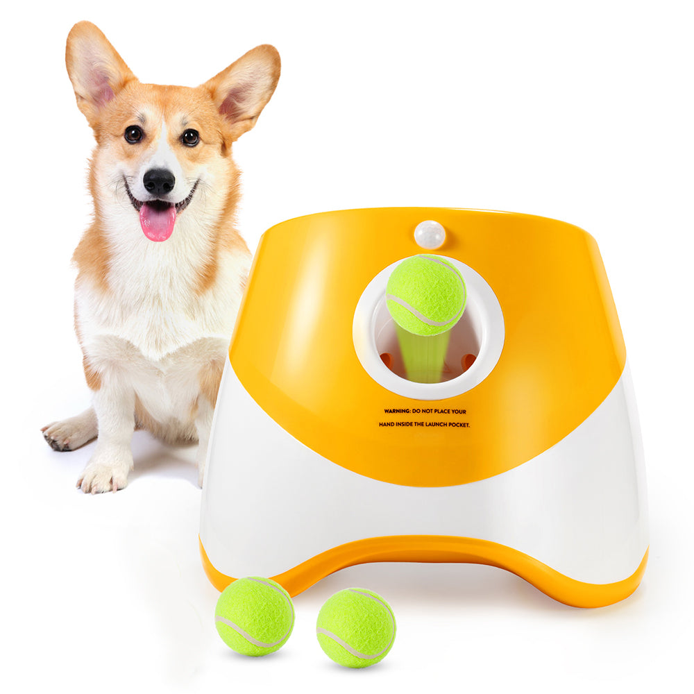 Automatic Dog Ball Launcher for Fetch Play – Adjustable Distance Pet Toy